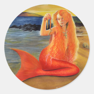 Mermaid Key Sunset Aufkleber