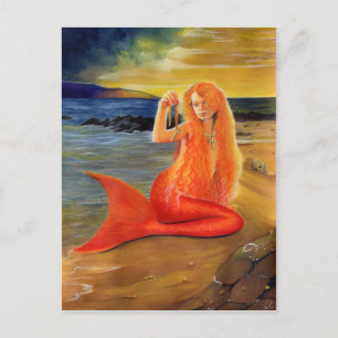 Mermaid Key Sunset Postkarte