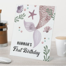 Mermaid Kids Birthday Sea Purple