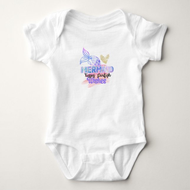 Mermaid Kisses Baby Strampler (Vorderseite)