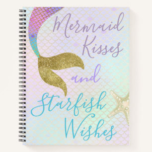 Mermaid Kisses & Starfish Wünsche Notizbuch