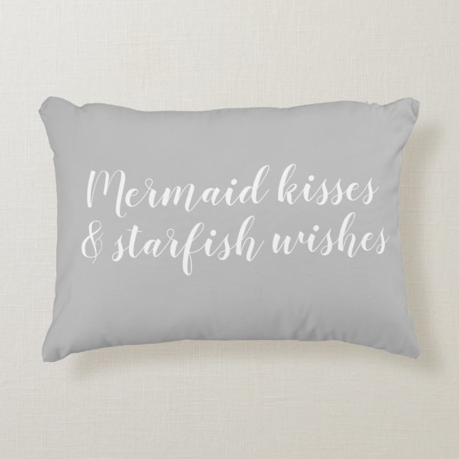 Mermaid Kisses Starfish wünscht Accent Pillow Dekokissen (Vorderseite)