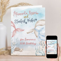 Mermaid Kisses Under Sea Personalisiert Geburtstag