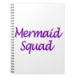 Mermaid-Kneipe in lila Text Notizblock