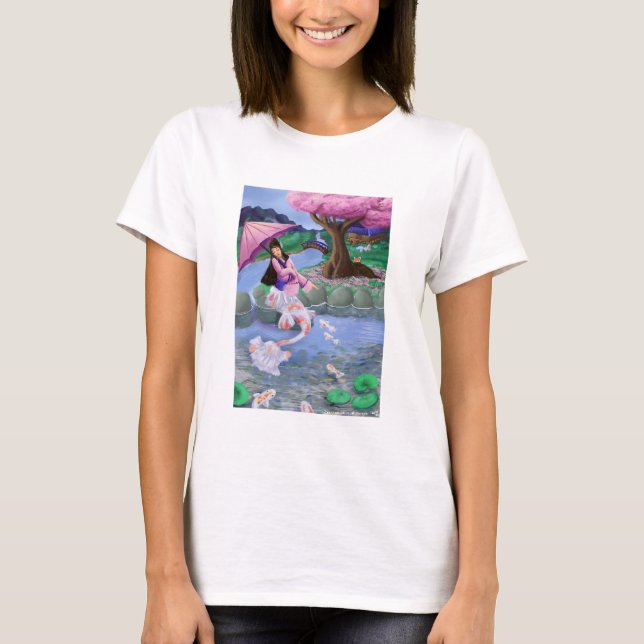Mermaid Koi landscape T-Shirt (Vorderseite)