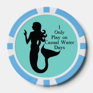 Mermaid Lässig Water Days Sea Golf Ball Marker Pokerchips