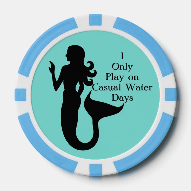 Mermaid Lässig Water Days Sea Golf Ball Marker Pokerchips (Vorderseite)