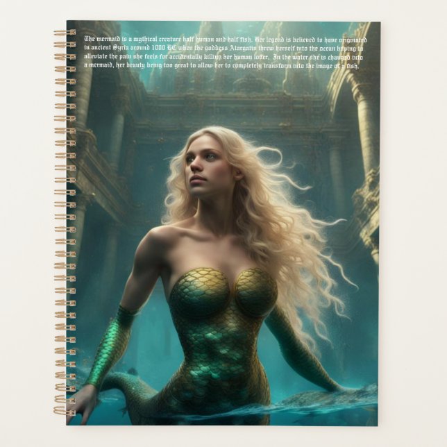 Mermaid Legend Calendar Planer (Vorderseite)