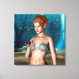 Mermaid Leinwanddruck