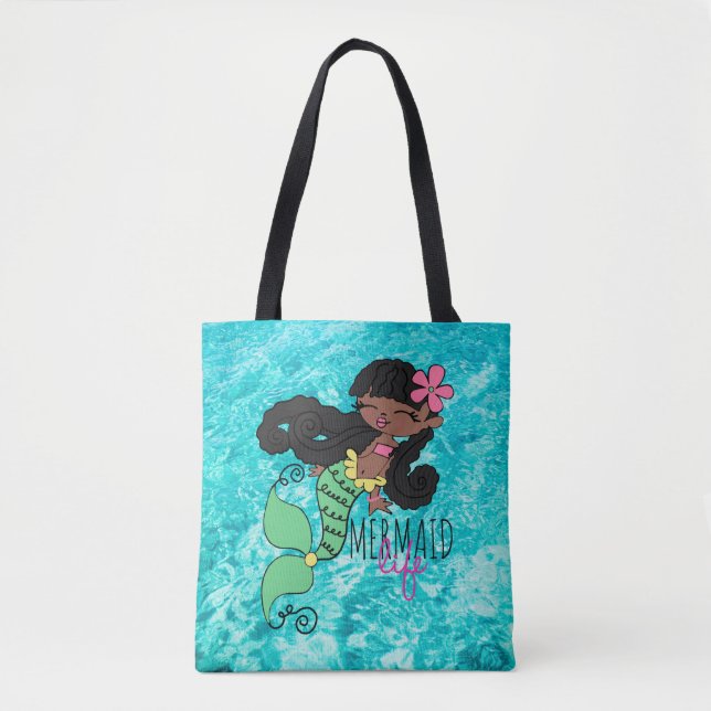 Mermaid Life B Tote Bag (Vorderseite)