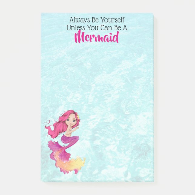 Mermaid Life Post-it Klebezettel (Vorderseite)