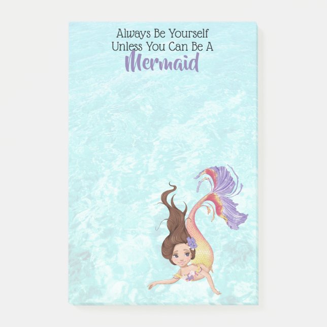 Mermaid Life Post-it Klebezettel (Vorderseite)