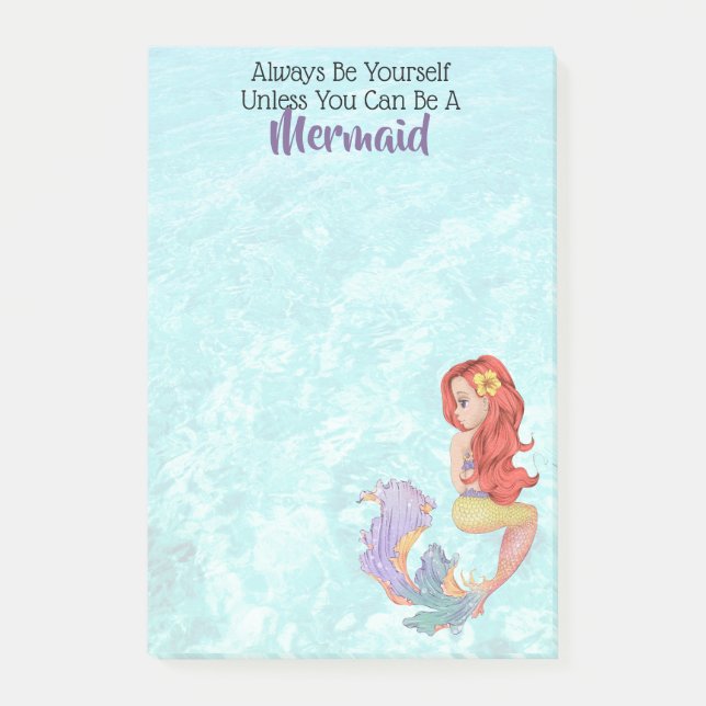 Mermaid Life Post-it Klebezettel (Vorderseite)