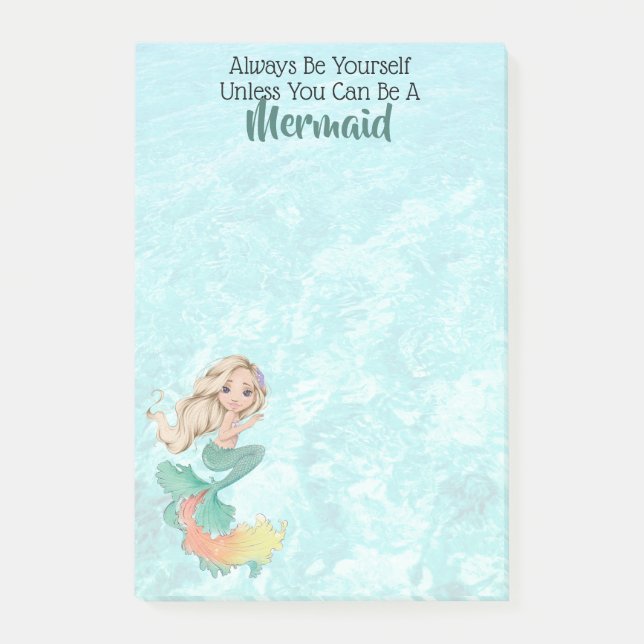 Mermaid Life Post-it Klebezettel (Vorderseite)