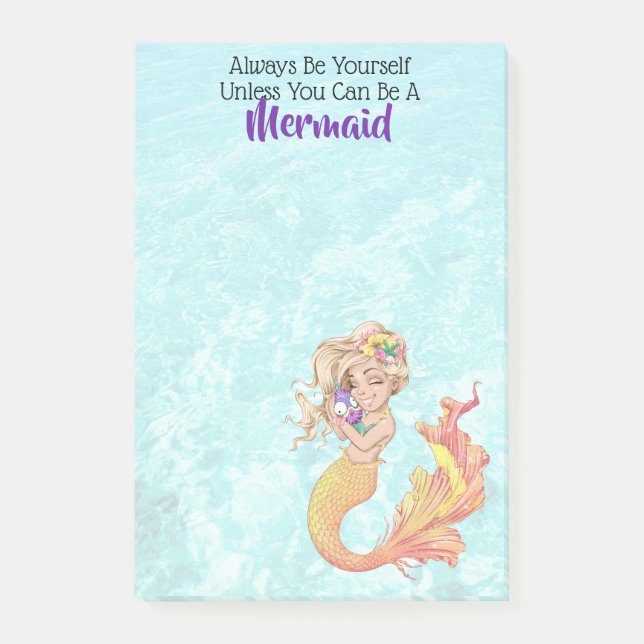 Mermaid Life Post-it Klebezettel (Vorderseite)