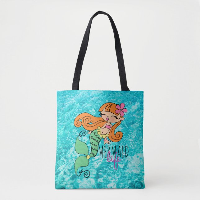 Mermaid Life RH Tote Bag (Vorderseite)