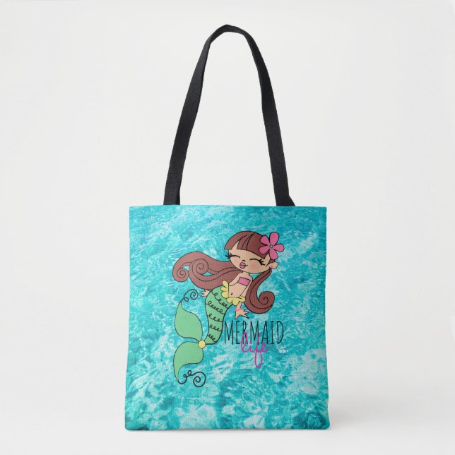 Mermaid Life Tote Bag (Vorderseite)