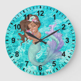 Mermaid Life Wall Clock Große Wanduhr