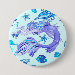 Mermaid Lila Fairy Creation Button