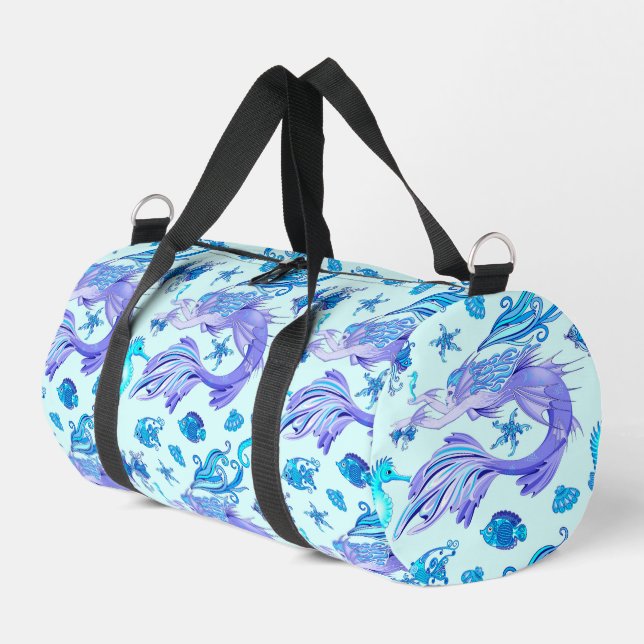 Mermaid Lila Fairy Creation Duffle Bag (Linke Seite)