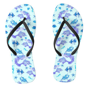 Mermaid Lila Fairy Creation Flip Flops