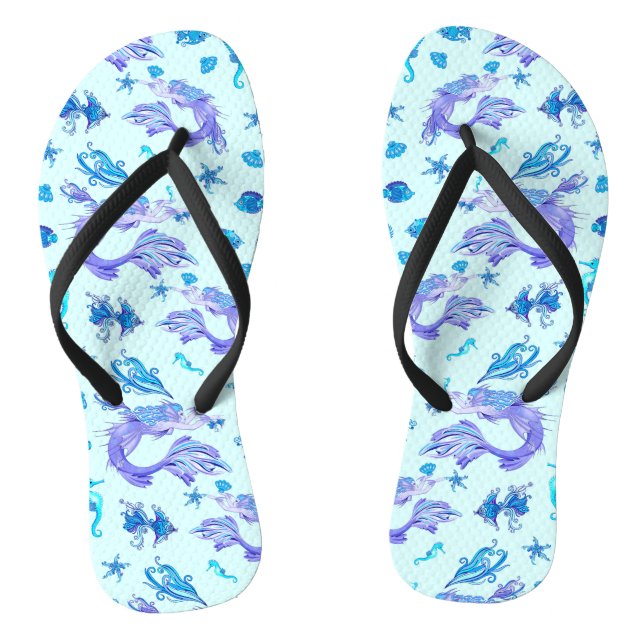 Mermaid Lila Fairy Creation Flip Flops (Fußbett)