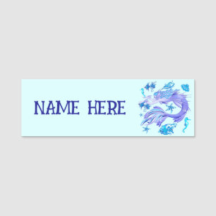Mermaid Lila Fairy Creation Namensschild