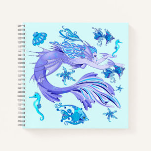 Mermaid Lila Fairy Creation Notizbuch