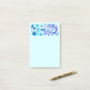 Mermaid Lila Fairy Creation Post-it Klebezettel
