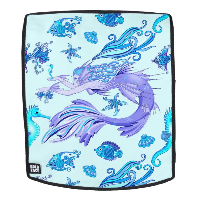 Mermaid Lila Fairy Creation Rucksack (Abnehmbare Front)