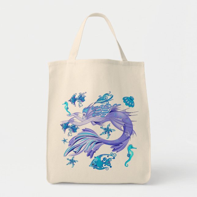 Mermaid Lila Fairy Creation Tragetasche (Vorne)