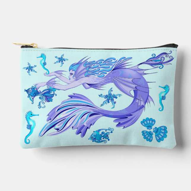 Mermaid Lila Fairy Creation Zubehörtasche (Vorderseite)