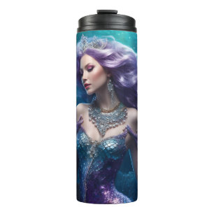 Mermaid Lila Hair Thermosbecher