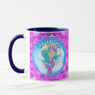 Mermaid Lila Tasse
