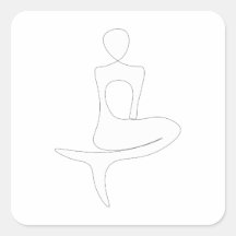 Mermaid Line Zeichnend