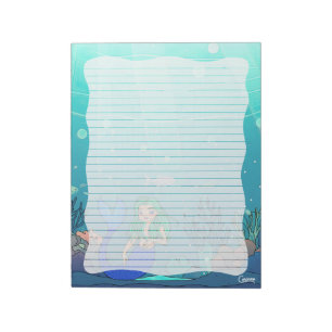 Mermaid Lined - 11" x 8,5" Notepad Notizblock