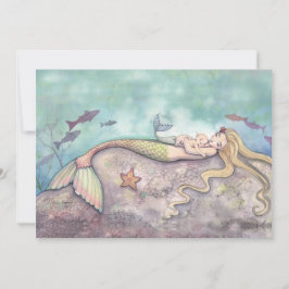 Mermaid Lullaby Baby Shower Einladungen