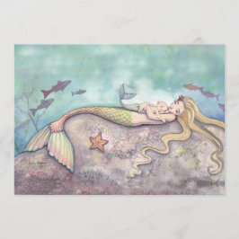 Mermaid Lullaby Baby Shower Einladungen