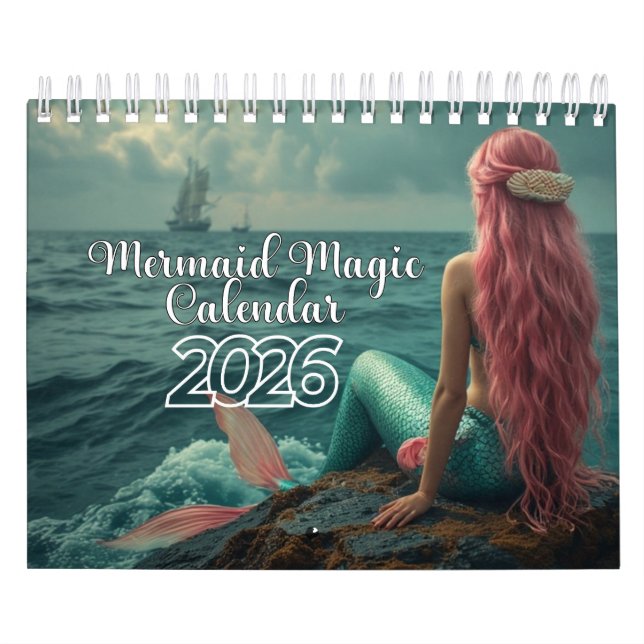 Mermaid Magic Calendar 2026 Kalender (Titelbild)