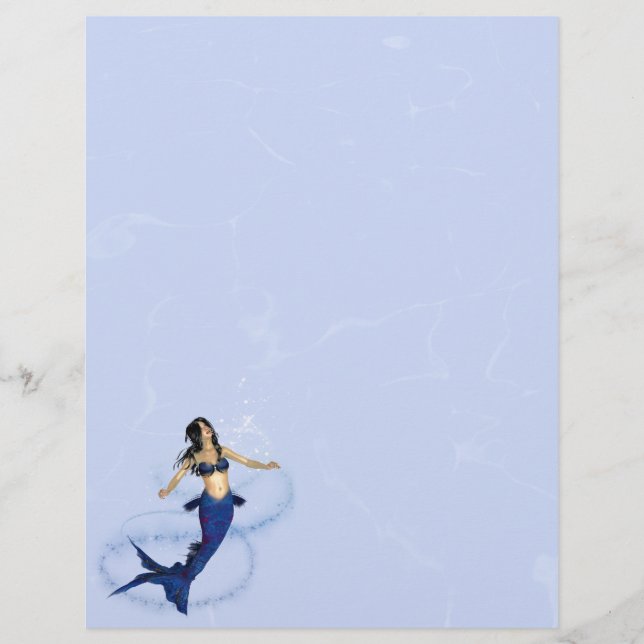 Mermaid Magic Stationery Letterhead (Vorderseite)