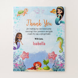 Mermaid Magical Sea Birthday Girl Danke, fünf Puzzle