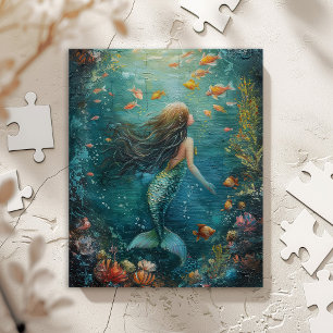 Mermaid-Malerei Puzzle