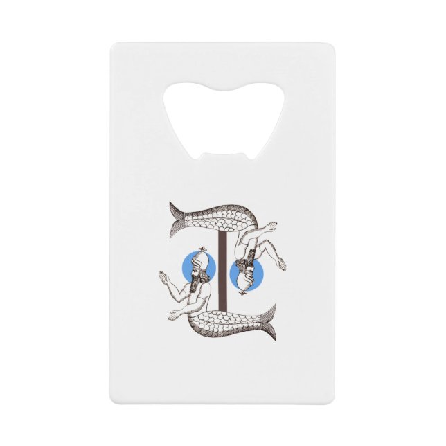 Mermaid männlich Kaiser Triton Geldbeutel Flaschenöffner (Vorderseite)