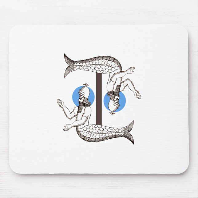 Mermaid männlich Kaiser Triton Mousepad (Vorne)
