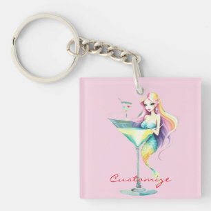 Mermaid Martini Girl Thunder_Cove Schlüsselanhänger