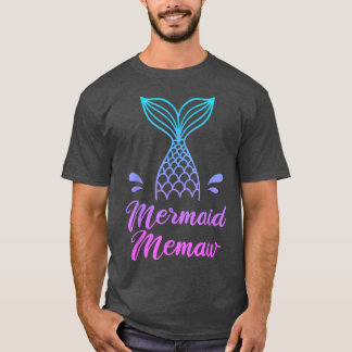 Mermaid Memaw , MerMom Security Apparel, French Gr T-Shirt