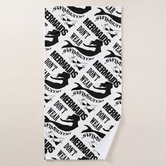 Mermaid - Mermaids Don't Wear Swimsuits Badehandtuch (Badehandtuch)