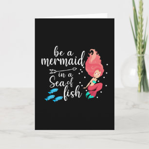 Mermaid Mermaids Girl Sea Funny Birthday Geschenk Karte