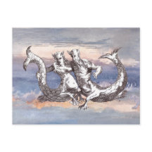 MERMAID & MERMAN IN OCEAN SKY