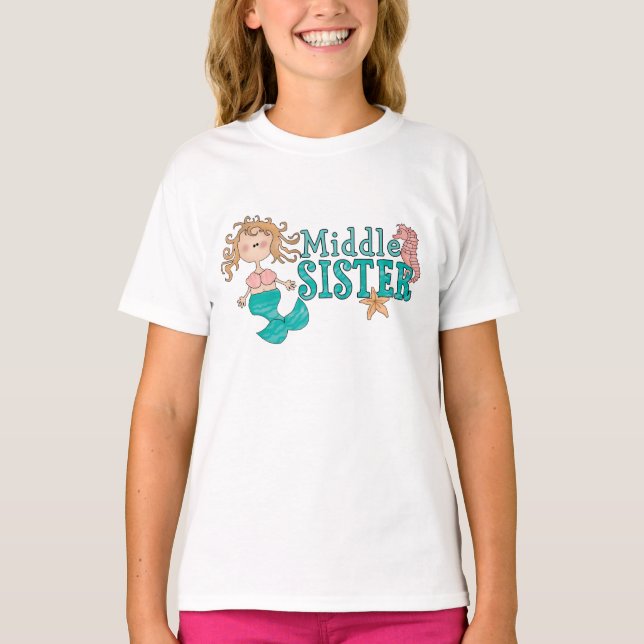 Mermaid Middle Sister T - Shirt (Vorderseite)